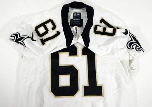 2014 New Orleans Saints Sean Hickey 61 Igra izdana Bijeli dres NOS0127 - Neincign NFL igra rabljeni