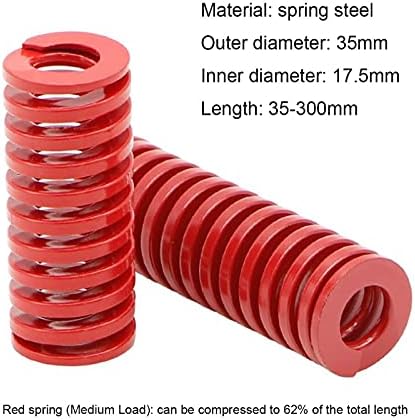 Hardver Proljetni pritisak opruga crvena srednje opterećenje Press kompresion opruga oprugano kalup plijesni