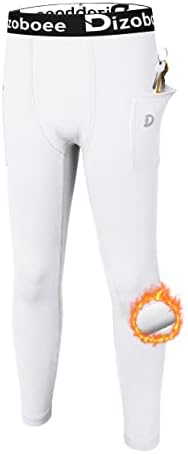Dizoboee dječaci kompresioni hlače gamaše termalne tajice za sportske mlade djece košarkaške hlače runo obložene baselajerom