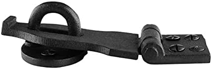 Dekorativno crno kovano željezo HASP zaključavanje 4 x 1,75 Hršte za rezistenzije hrđe, sigurnosne kabine za