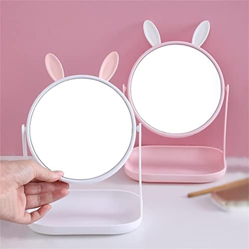 Jjry ogledalo za šminkanje, sklopivo ogledalo za šminkanje,sa stonim skladištem 360 rotaciono ogledalo za