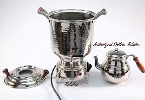 Tubibu Temperatura Podesivi novi model Copper Samovar Tea Pot set ručno izrađeni pravi bakar Samovar EU utikač