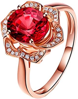 2023 Nove dame prstena modna ruža prsten za poklon zvono za prsten crveni cirkon prijedlog za valentinovo