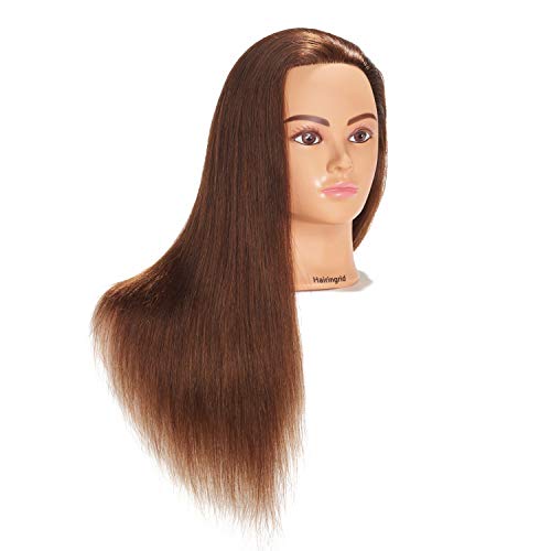 Hairingrid Mannequin Head 24-26 frizer za ljudsku kosu Kozmetologija Mannequin Manikin trening glava