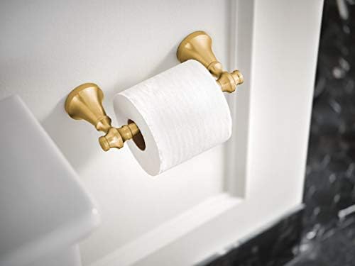 Moen yb0508bg Colinet Tradicionalni okretni toaletni držač za papir, četkano zlato