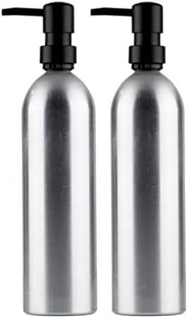 Boce sa sapunom ili boce za tuširanje metalni set za boce sa pumpom - Aluminijum - 20oz - 2cc pumpa za točenje - dobro funkcioniše sa eteričnim uljima, sapunom za ruke, losionima, uljem i sirćetom, proizvodima za tuširanje