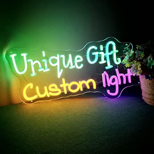 Personalizirano LED noćno svjetlo zidno svjetlo koristi naziv ili slova, personalizirani pokloni