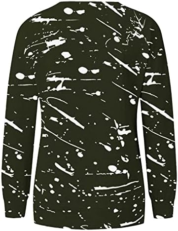 NOKMOPO jesenska odjeća za žene 2022 prugasti štampani vrhovi ležerni okrugli vrat dugi rukavi