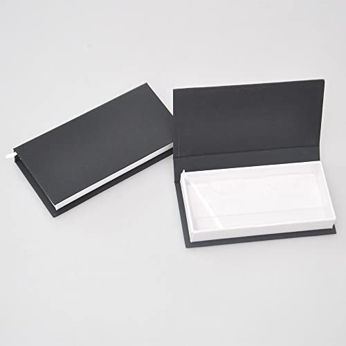 Pakovanje lažnih trepavica crna bijela kutija pravougaona kutija za trepavice Faux 25mm trepavice magnetna kutija