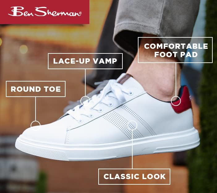 Ben Sherman Hardie Tenisice za muškarce-muške modne patike - lagane Casual cipele, klasičan izgled sa udobnim jastučićem za stopala za svakodnevne cipele