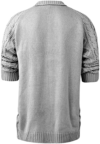 Ymosrh pulover džemperi za muškarce dugih rukava zastoj ovratnik upleteni povremeni modni džemper