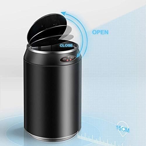 YFQHDD Smart Inducturd Kan za smeće sa poklopcem Srednji nehrđajući čelik Automatski kućni dnevni