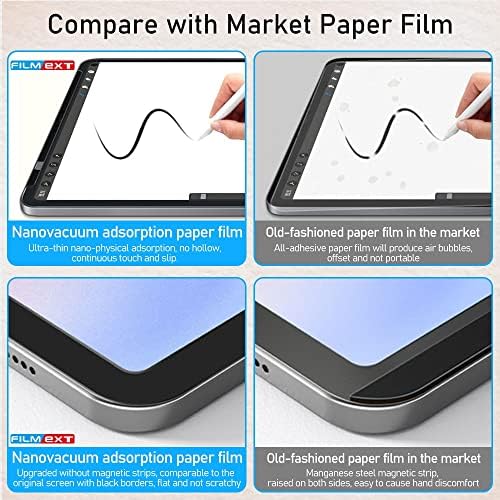 [Non Adhesive non Magnetic] FILMEXT Paperfilm iPad Pro 12.9 zaštitnik ekrana za iPad Pro 12.9 M2 6th/