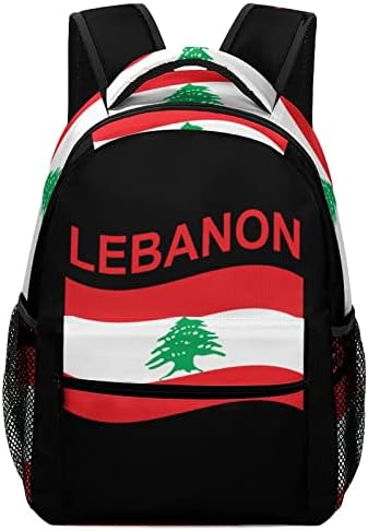 Zastava države Libanon Putopesni ruksak Modna torba za rame Lagana težina Multi-džepni dnevni pasak za školsku