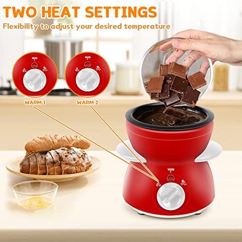 BTToyy Mini Chocolate Fondue Pot, Mini Chocolate Melting Pot, električni Set za topljenje čokolade,grijač