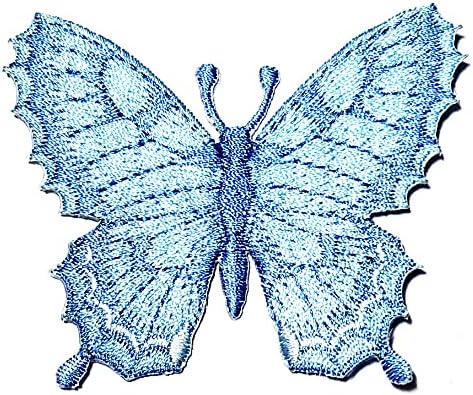 HHO patch leptir gvožđe na flasterima plavi leptir životinjski crtani aplicirani naljepnice za majicu