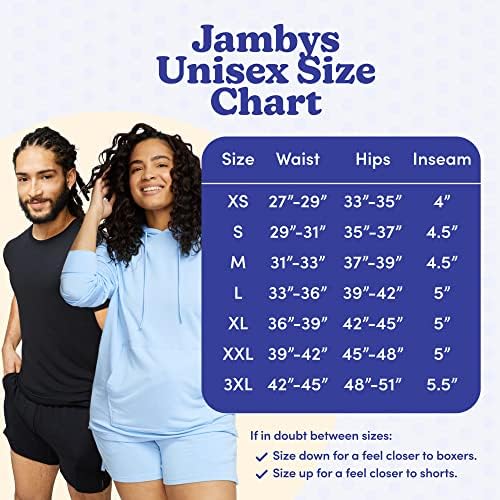 Jambys / Kućni šorc / bokserice sa džepovima | Unisex Lounge, pidžama i šorc za spavanje za žene i muškarce