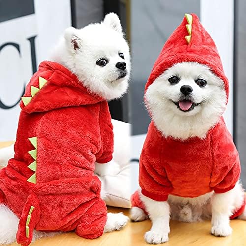Honprad Srednje pse džemperi za muške pse Mali kućni ljubimac Kostim Halloween Dinosaur kostim