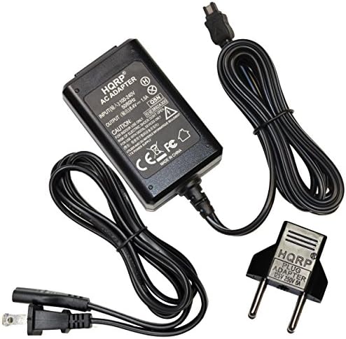 HQRP zamenski AC adapter / punjač kompatibilan sa Sony Handycam DCR-SX41 / DCRSX41, HDRCX110, HDRCX150