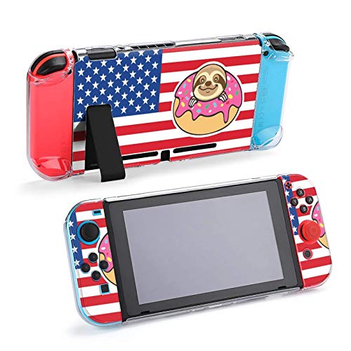 Futrola za Nintendo Switch, američku zastavu i ljenjivce od pet komada postavlja zaštitni poklopac futrola za konzole za igre za Switch