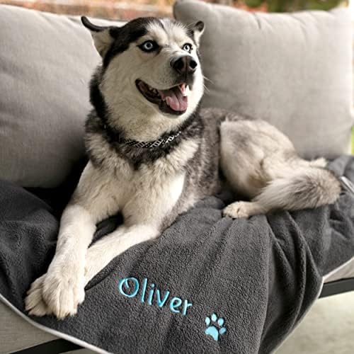 GoTags personalizovani pokrivač za pse sa imenom, vodootporni pokrivači za kauč, Auto, krevet i na otvorenom,