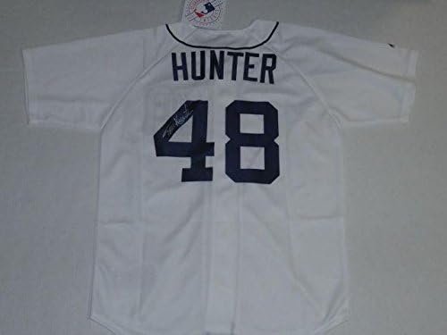 Torii Hunter potpisan 48 Detroit Tigers dres licencirani autogramirani otporni - autogramirani MLB