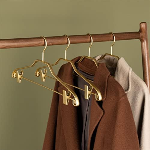 Genigw 5pcs Harner Hanger Hanger Matte aluminijske legure za besmostrice Hlače ručnik garderobe