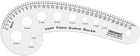 Linograph 32 cm Označavanje višenamjenskog raznolikosti krivulje krivulje Ruljevače uzorak izrade skale