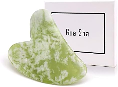Poleview Gua Sha alat za masažu, prirodni kamen od žada Gua Sha alat za lice za podočnjake, natečene