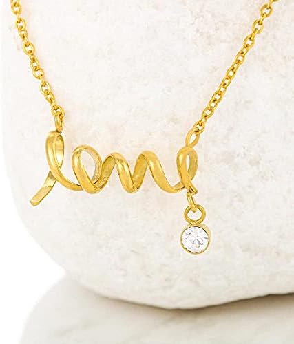 Nakit za poruke, ručno izrađena ogrlica - personalizirana poklon ljubav, sjajni pokloni nakit personalizirali