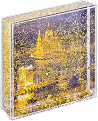 Zlatni okviri za slike 4x4 svjetlucavi okvir za slike slatki tečni akrilni okviri za fotografije za porodične