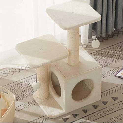 SMSOM CAT CAT TOWER za unutrašnje mačke, mačka grebanje post i drvo, prirodna sisalna toranj od tepiha