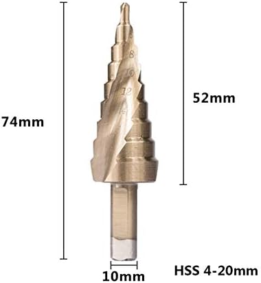 DIY STEP bušilica za odstrašivat bit HSS okrugli nosač 4-12 / 20/32 konusni bušilica za konusnu sitnicu za glodanje za bušenje od drveta / metala