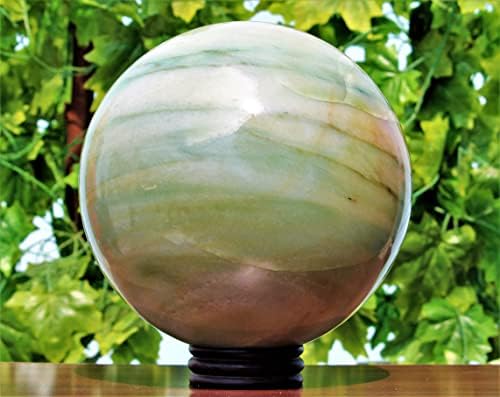 Vrhunski ogromni prirodni polirani zeleni aventurinski kristalni kvarcni kamena sfera chakra liječenja kvarcne