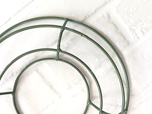 2pAck metalni vijenac okladan zeleni žica vijenac za kućne vjenčane praznike ukras