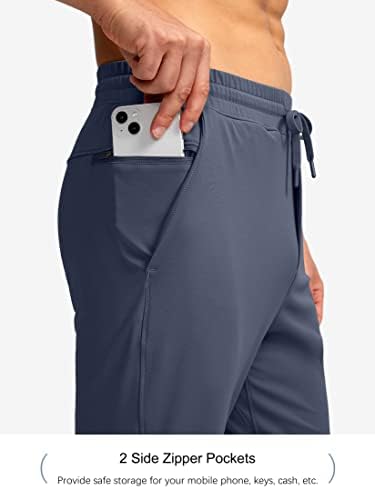 Pinkbomb Muški jogeri sa džepovima sa patentnim zatvaračem koji rade atletske vježbe hlače konusne