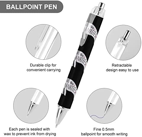 Spremite manatees ispisana hemijska olovka za uvlačenje sa olovkom 0,5 mm plave tinte olovke glatko pisanje za