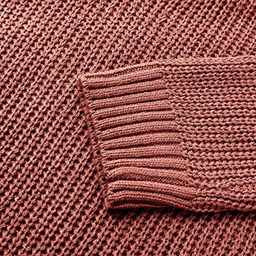 Žene Ležerne duksere Turtleneck Dressy kabel pleteni dugi rukav Duks pulover sa pulom u boji, duguljastim
