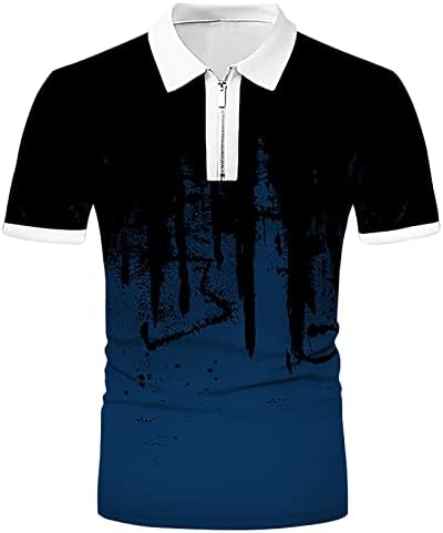 XXBR patentni polo majice za muške, ljetni prugasti tanak fit kratki rukav majica Poslovni