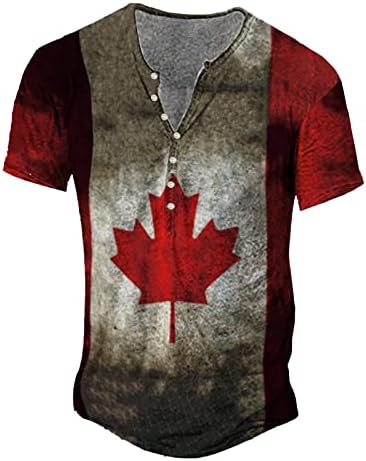 Bmisegm Summer Mens Casual Shirts Summer 3d Sleeve kratka modna štampa Muška zakopčana digitalna t majica od