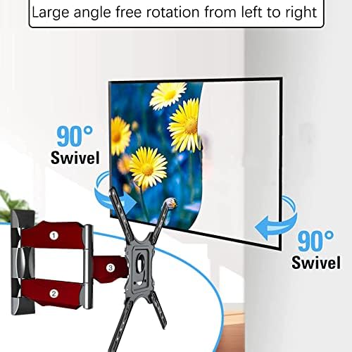 WKLSRHBD Full Monita monitor Zidni nosač TV nosač za nosače okretne ruke okretne rotacije za 32-60 inča, max vesa 400x400mm do 70kg