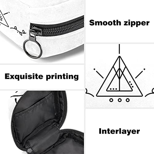 Jednostavna torba za čuvanje higijenskih uložaka s geometrijskim trokutom Prijenosna torba za Periodni