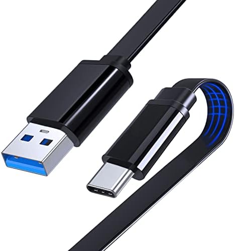 USB-C za USB-a 3.0 kabl, 3ft Flat Tip C kabl za brzo punjenje kompatibilan sa Nintendo Switch/PS5 DualSense