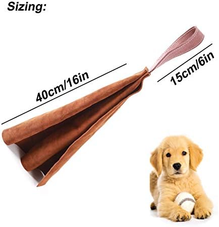 Bukunulion pas gura igračka s ručkom kožom mekani trajni pas tegljač za ratne igračke