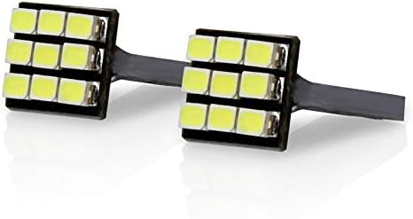 TGP T10 bijela 9 LED SMD Licencne ploče Wedge Sijalice za žarulje par 1997-2005 Kompatibilan je