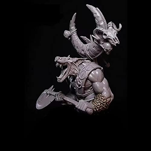 Gl-Home 1/10 Fantasy Orc Warrior Resin Bust minijaturni model modela karaktera, nesastavljen i neobojen / 542E2