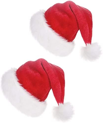 2 kom Božić kape, Unisex-Santa šešir za odrasle, Božić Holiday šešir za odrasle Wowen Man, Extra zgusnuti