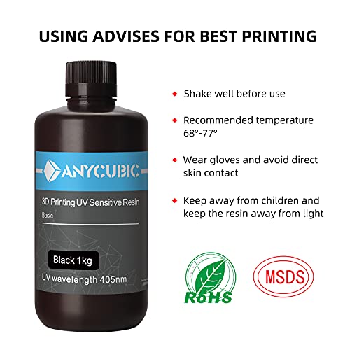 AnyCubic 3D štampač, 405nm visoka preciznost Brzo očvršćavanje UV fotopolimerne smole za LCD 3D