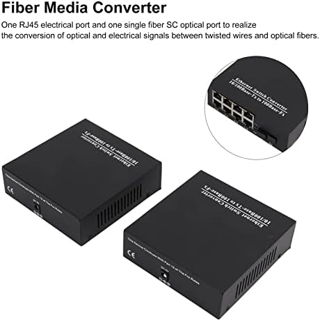 Single Mode Fiber Media Converter, 100m duga udaljenost prijenosa Fiber primopredajnik za zajednicu