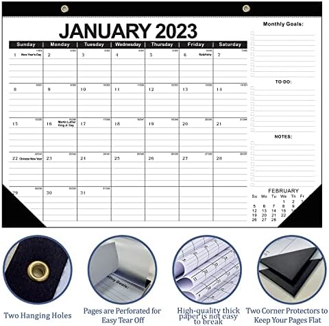 Kyweel 2023-2024 desk Calendar, 18 mjeseci desk Calendar/zidni kalendar Combo, 17 x 12, Januar 2023-Jun 2024,